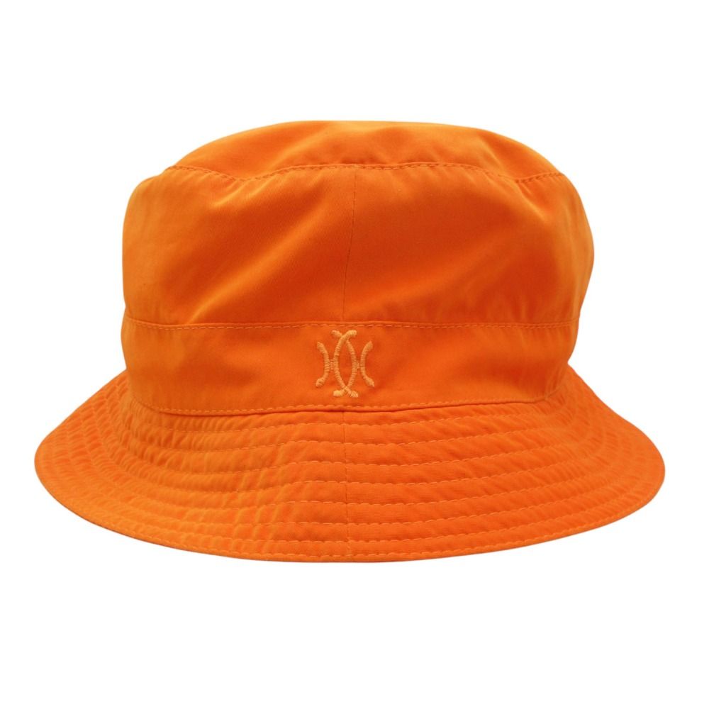 Hermes Hat Bucket Hat Safari Nylon Logo Embroidery Hat Motsch Chapeaux Vintage