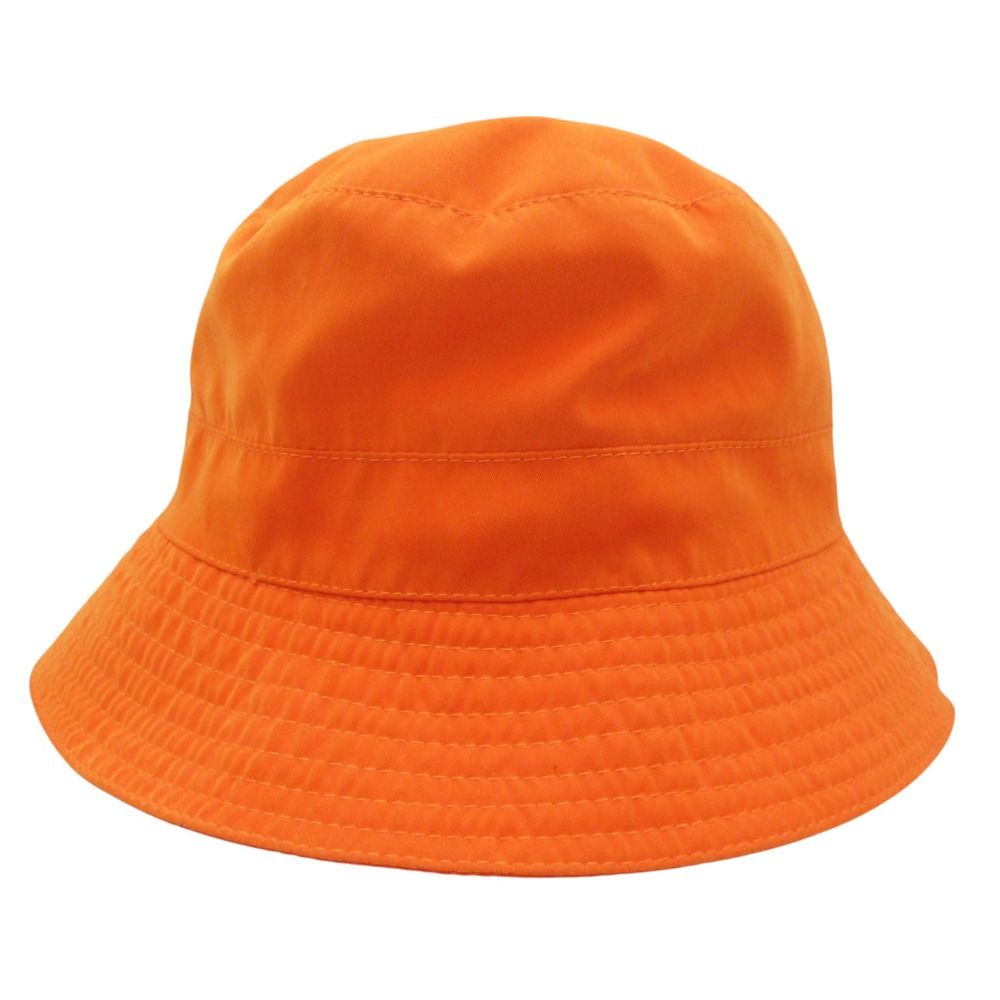 Hermes Hat Bucket Hat Safari Nylon Logo Embroidery Hat Motsch Chapeaux Vintage — view 3