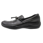 Prada Sports Loafers Leather Slip on with Drawcord Archive Shoes Black — view 2