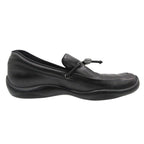 Prada Sports Loafers Leather Slip on with Drawcord Archive Shoes Black — view 3