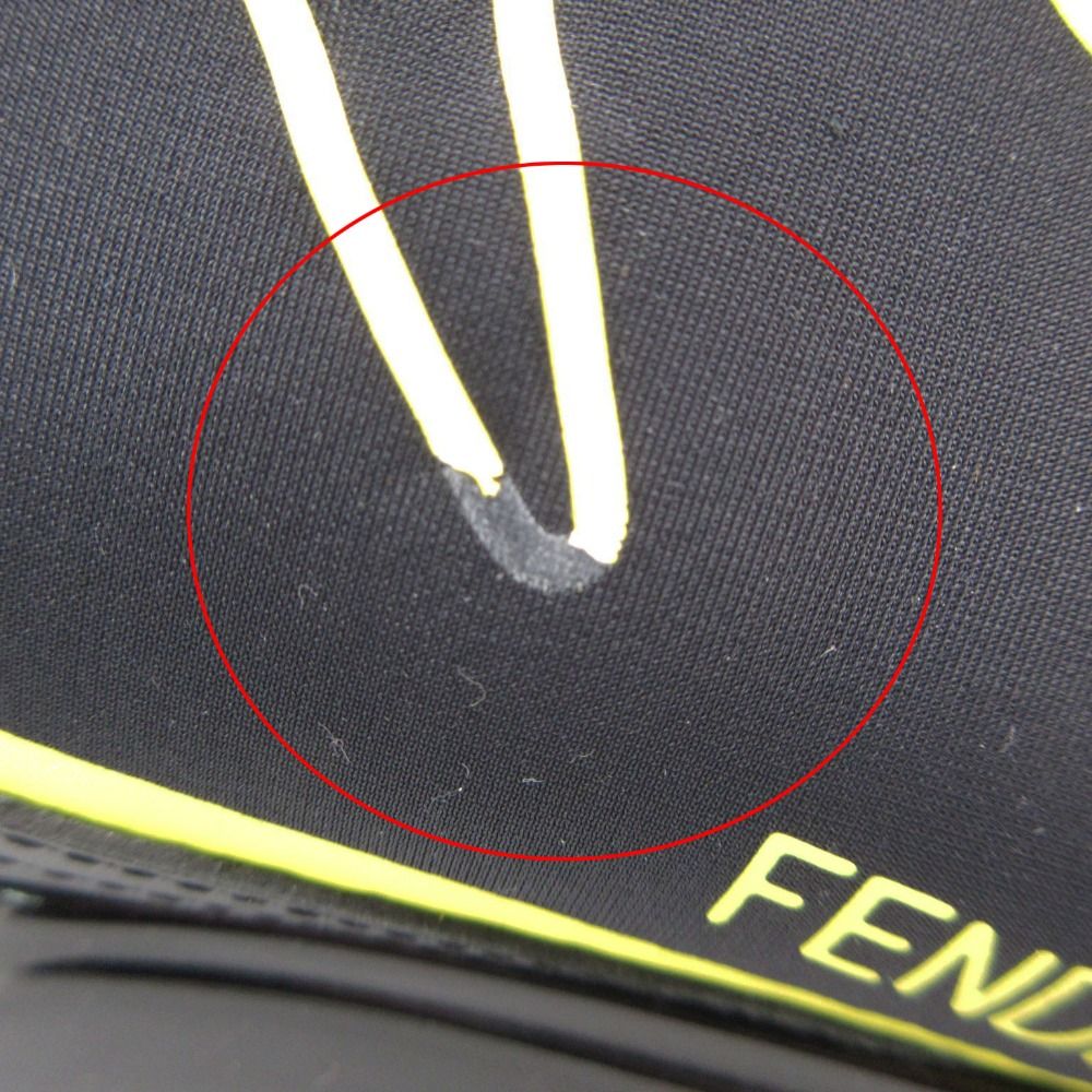 Fendi Sneakers Logo Low Cut Shoes Black — view 9