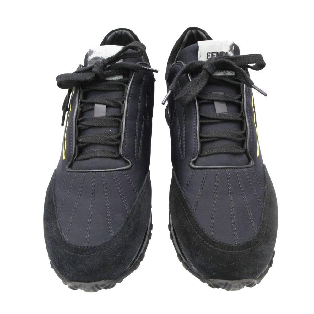 Fendi Sneakers Logo Low Cut Shoes Black — view 4