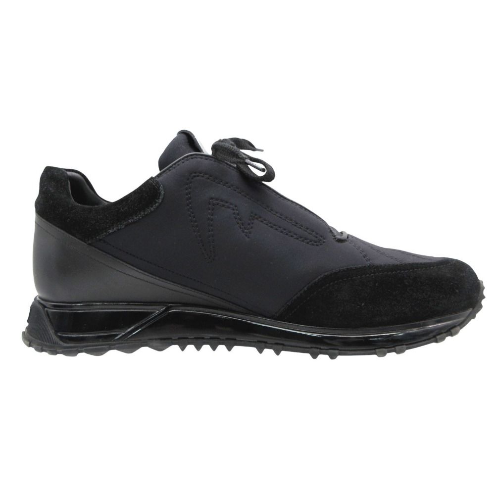Fendi Sneakers Logo Low Cut Shoes Black — view 2