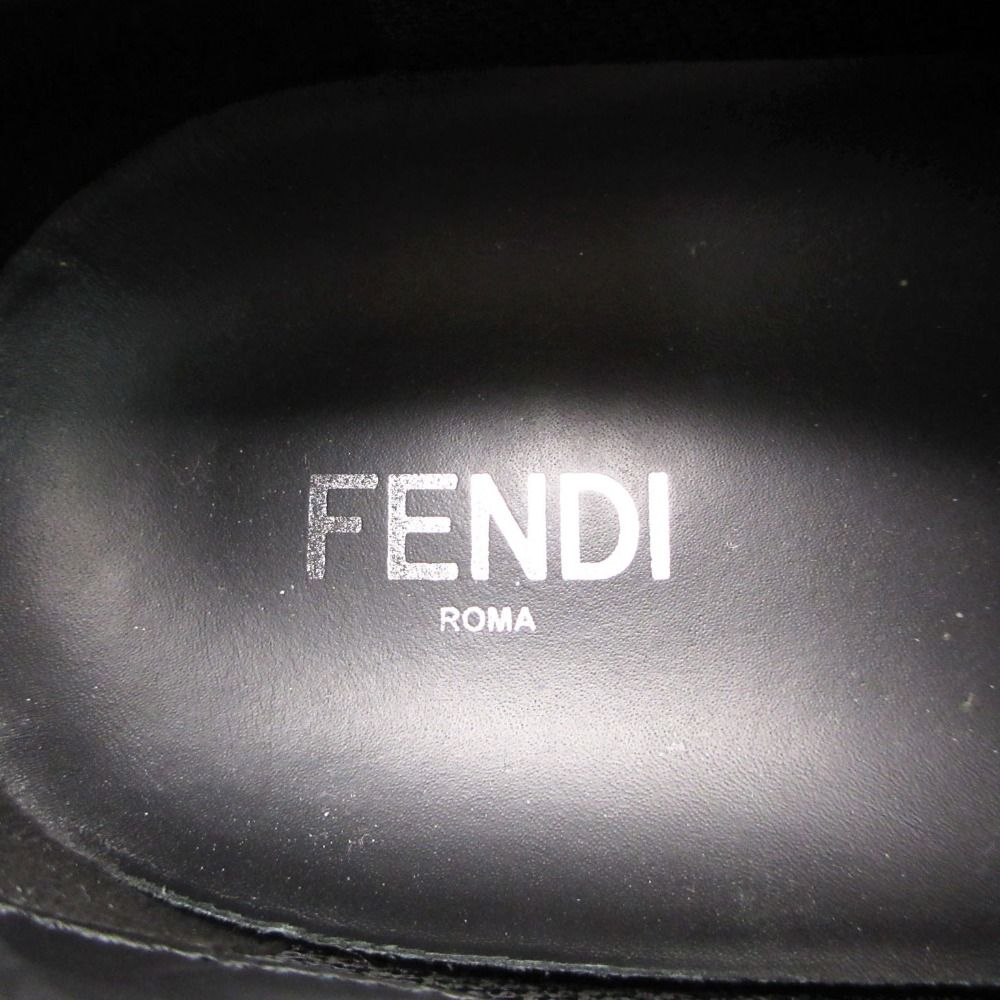 Fendi Sneakers Logo Low Cut Shoes Black — view 7