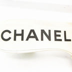Chanel Mules Quilted Lambskin Leather Sandals CC Gold CC Logo Shoes White — view 7