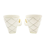 Chanel Mules Quilted Lambskin Leather Sandals CC Gold CC Logo Shoes White — view 6