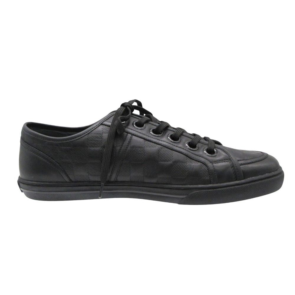 Louis Vuitton Sneakers Damier Infini Leather Shoes Low Cut Black — view 3