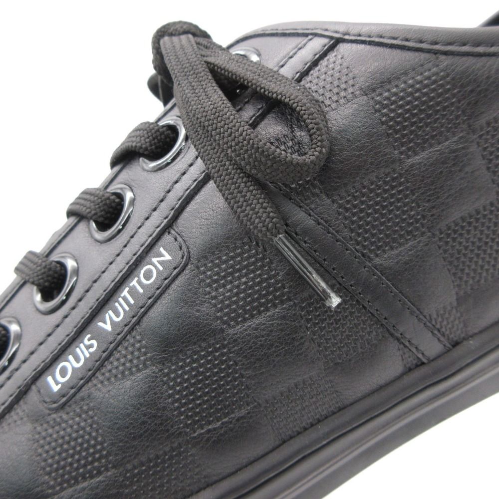 Louis Vuitton Sneakers Damier Infini Leather Shoes Low Cut Black — view 8