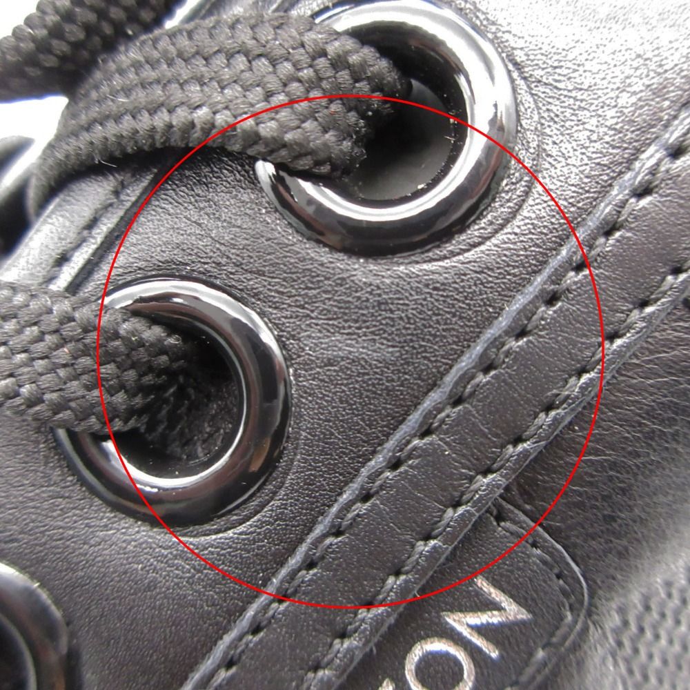 Louis Vuitton Sneakers Damier Infini Leather Shoes Low Cut Black — view 9