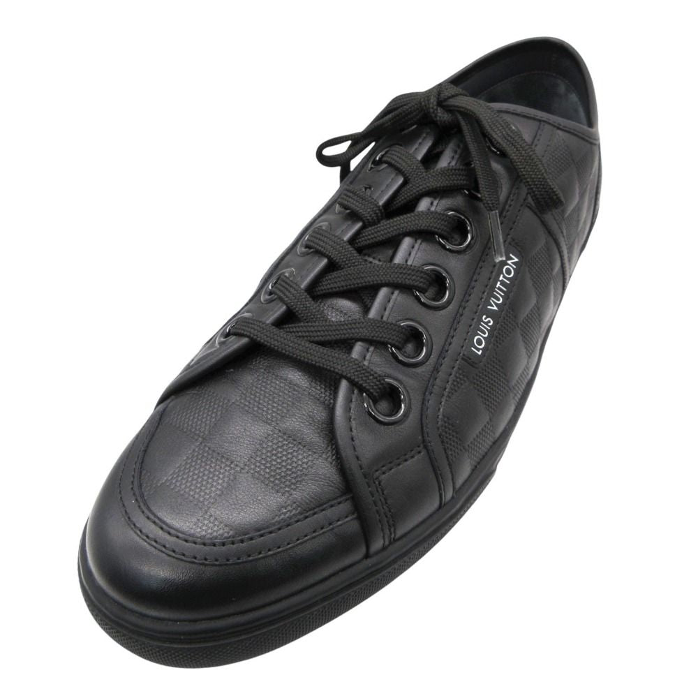 Louis Vuitton Sneakers Damier Infini Leather Shoes Low Cut Black