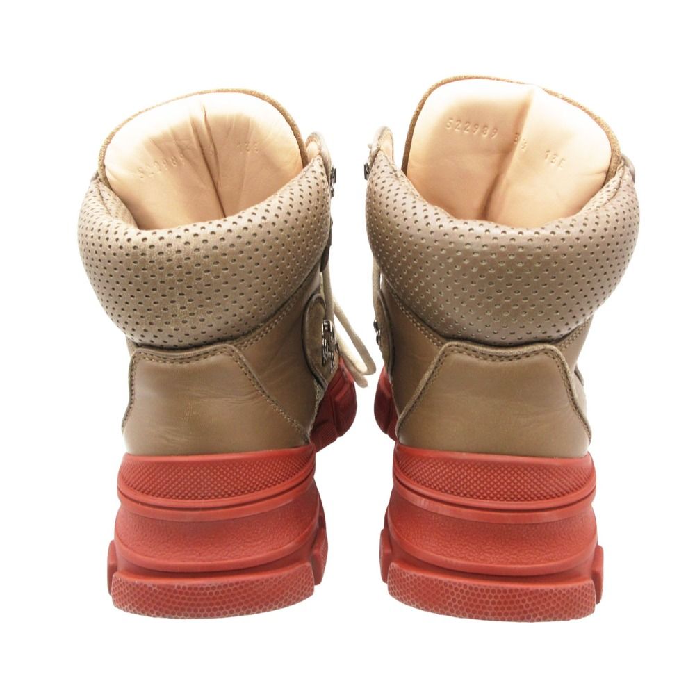 Gucci Boots Flash Trek High Top Sneakers Brown — view 5
