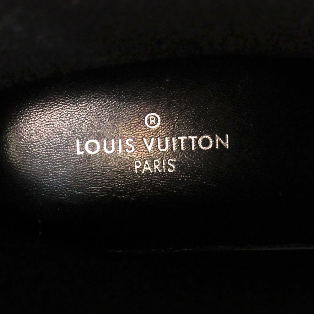 Louis Vuitton Boots Monogram Drops Line Rubber Rain Shoes Black — view 4
