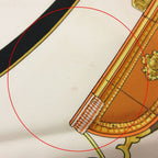 Hermes Vintage Scarf Carre 90 Spring Carriage Pattern Ledoux Orange — view 4