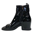 Louis Vuitton Short Boots Open Toe Moonlight Line LV Circle Logo Black