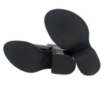 Louis Vuitton Short Boots Open Toe Moonlight Line LV Circle Logo Black — view 7