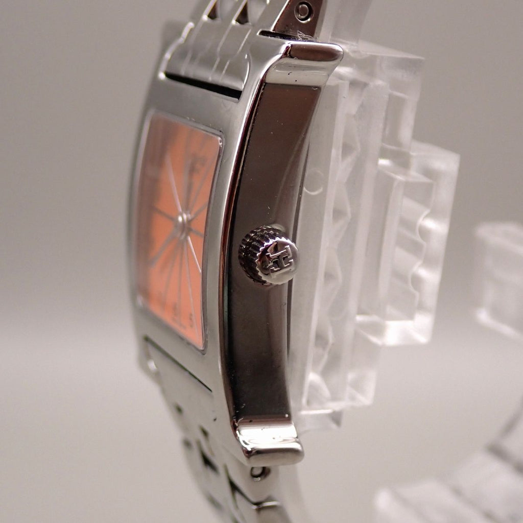 Hermes Watch Silver Orange Quartz — view 6