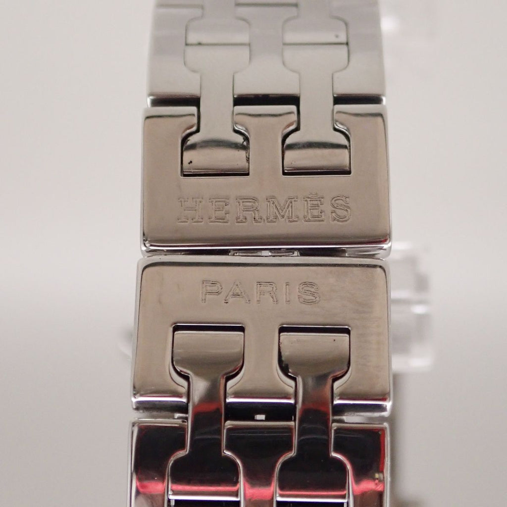 Hermes Watch Silver Orange Quartz — view 9
