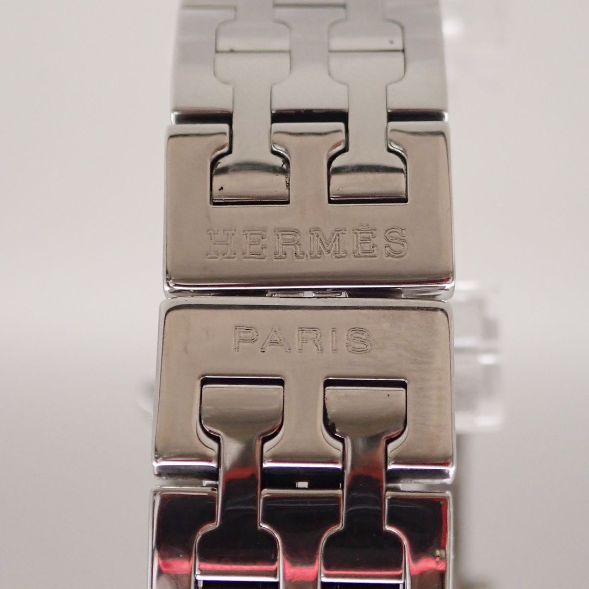Hermes Watch Silver Orange Quartz — view 9