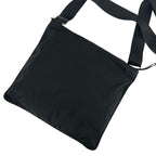 Prada Triangle Logo Plate Tessuto Nylon Shoulder Bag Cross Black — view 3