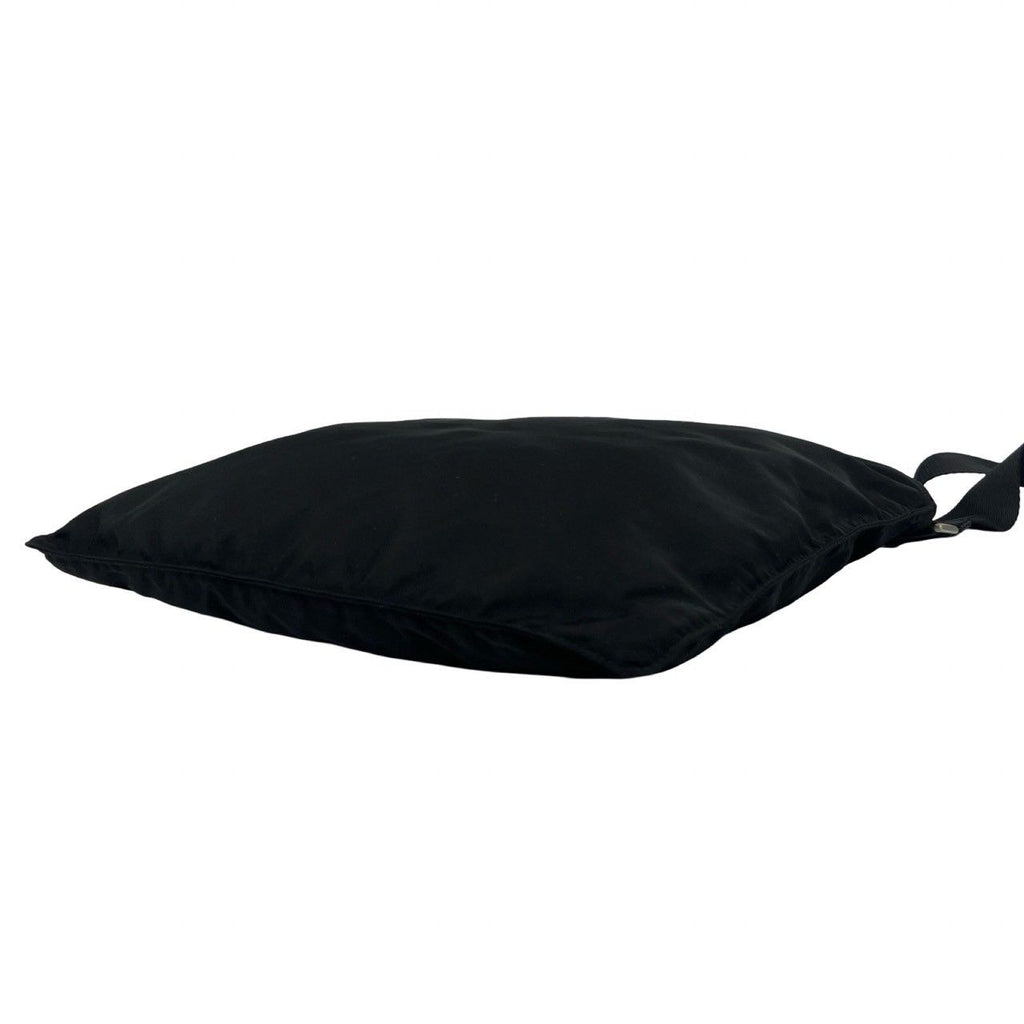 Prada Triangle Logo Plate Tessuto Nylon Shoulder Bag Cross Black — view 8