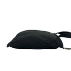 Prada Triangle Logo Plate Tessuto Nylon Shoulder Bag Cross Black — view 6