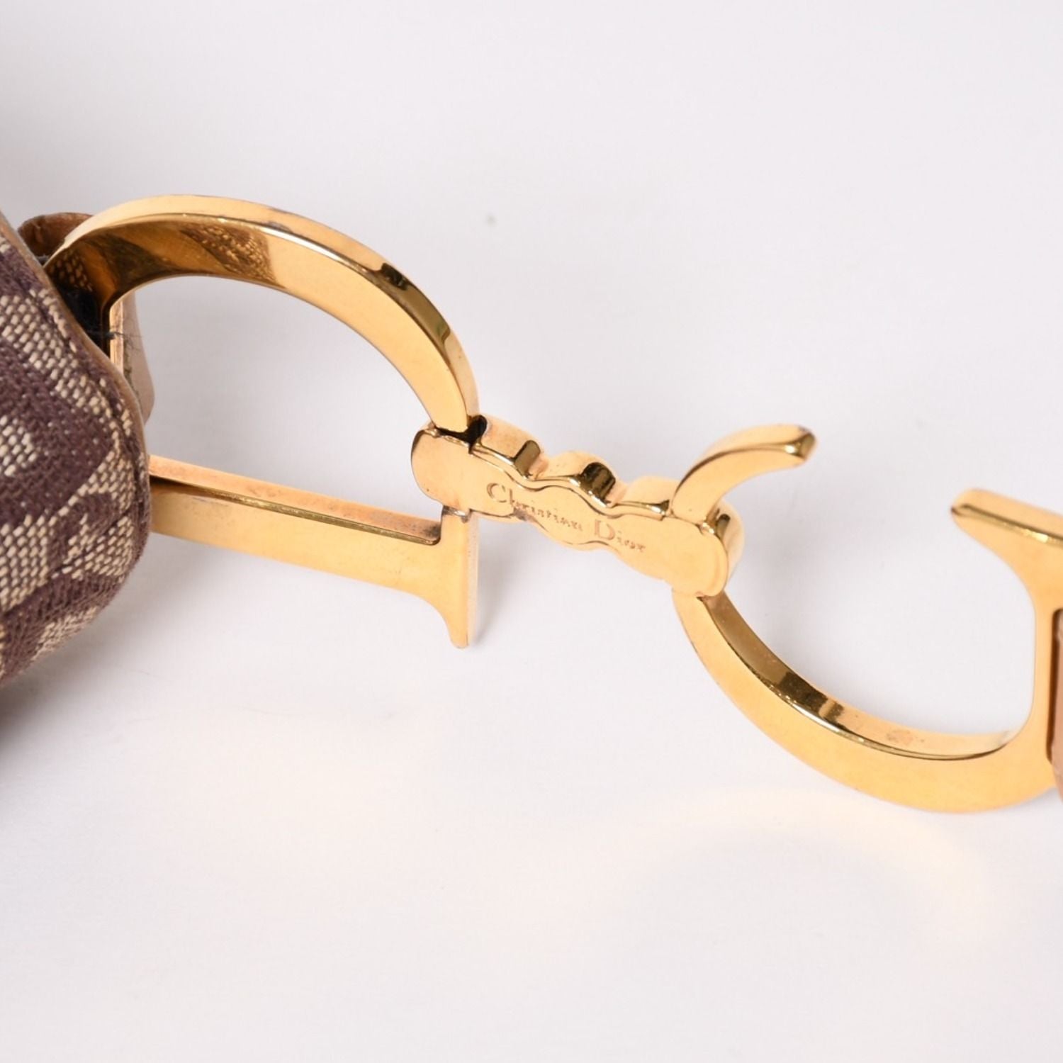 Dior Saddle Bag Oblique Trotter Brown — view 6