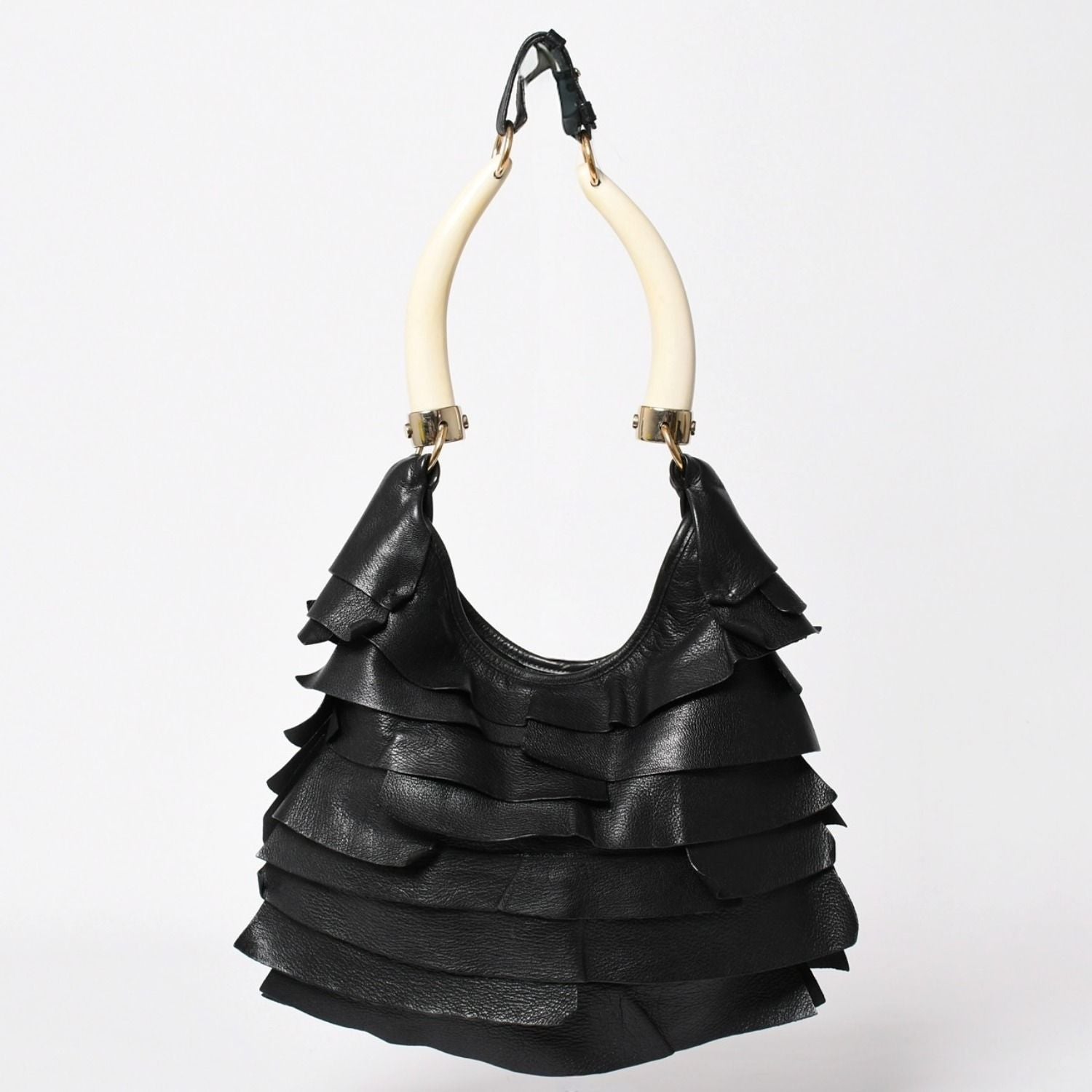 Saint Laurent Mombasa Shoulder Bag Tropez Black