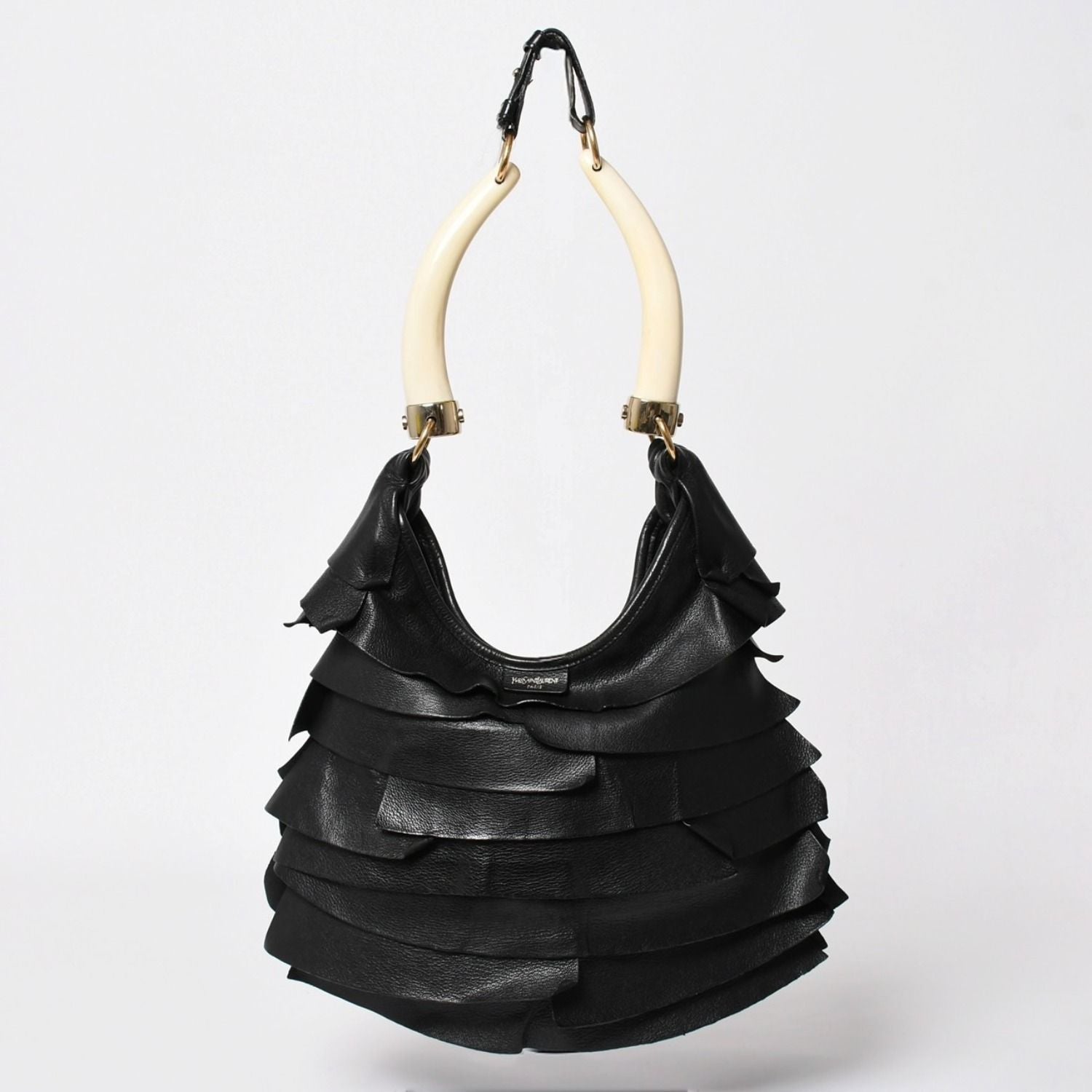 Saint Laurent Mombasa Shoulder Bag Tropez Black — view 2