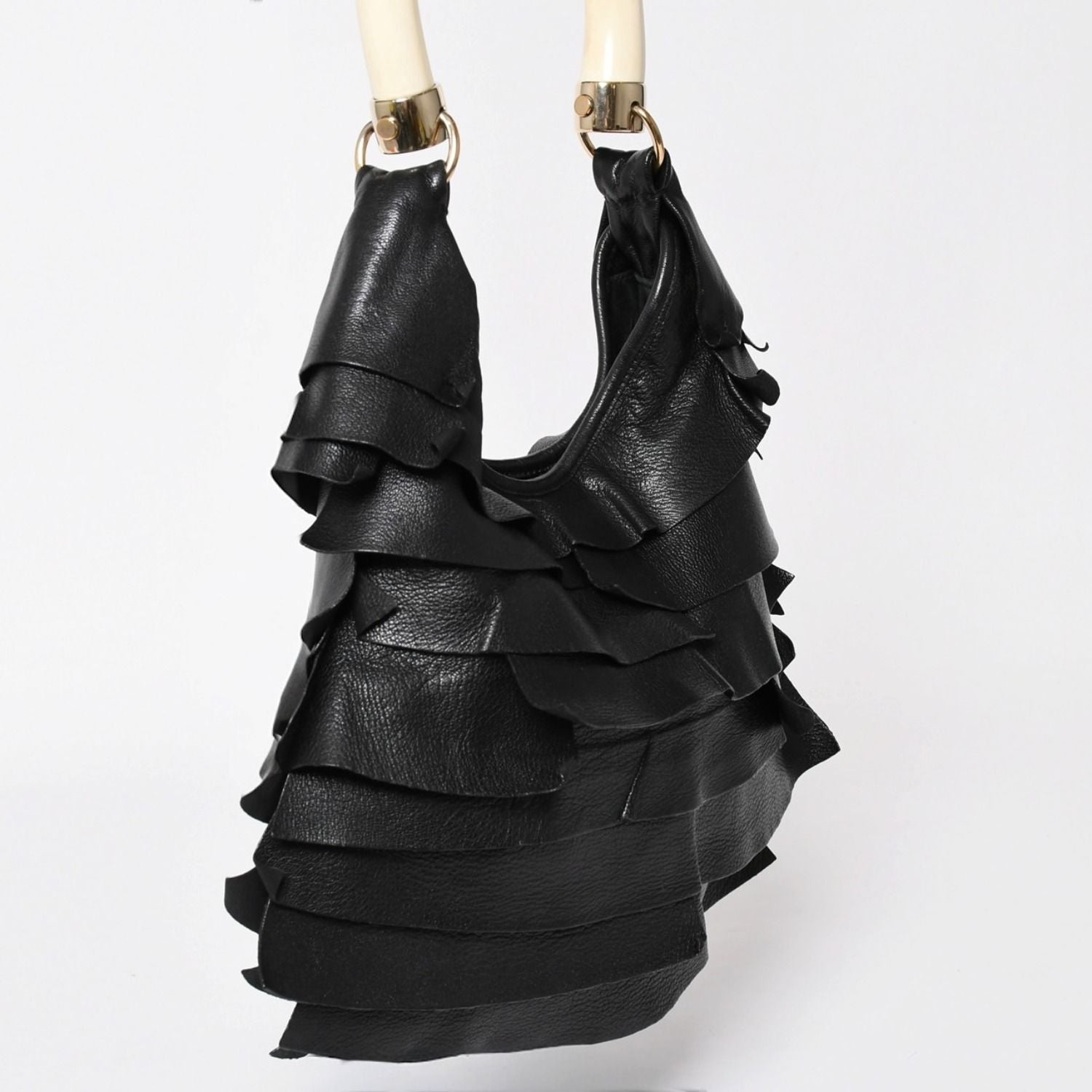 Saint Laurent Mombasa Shoulder Bag Tropez Black — view 3