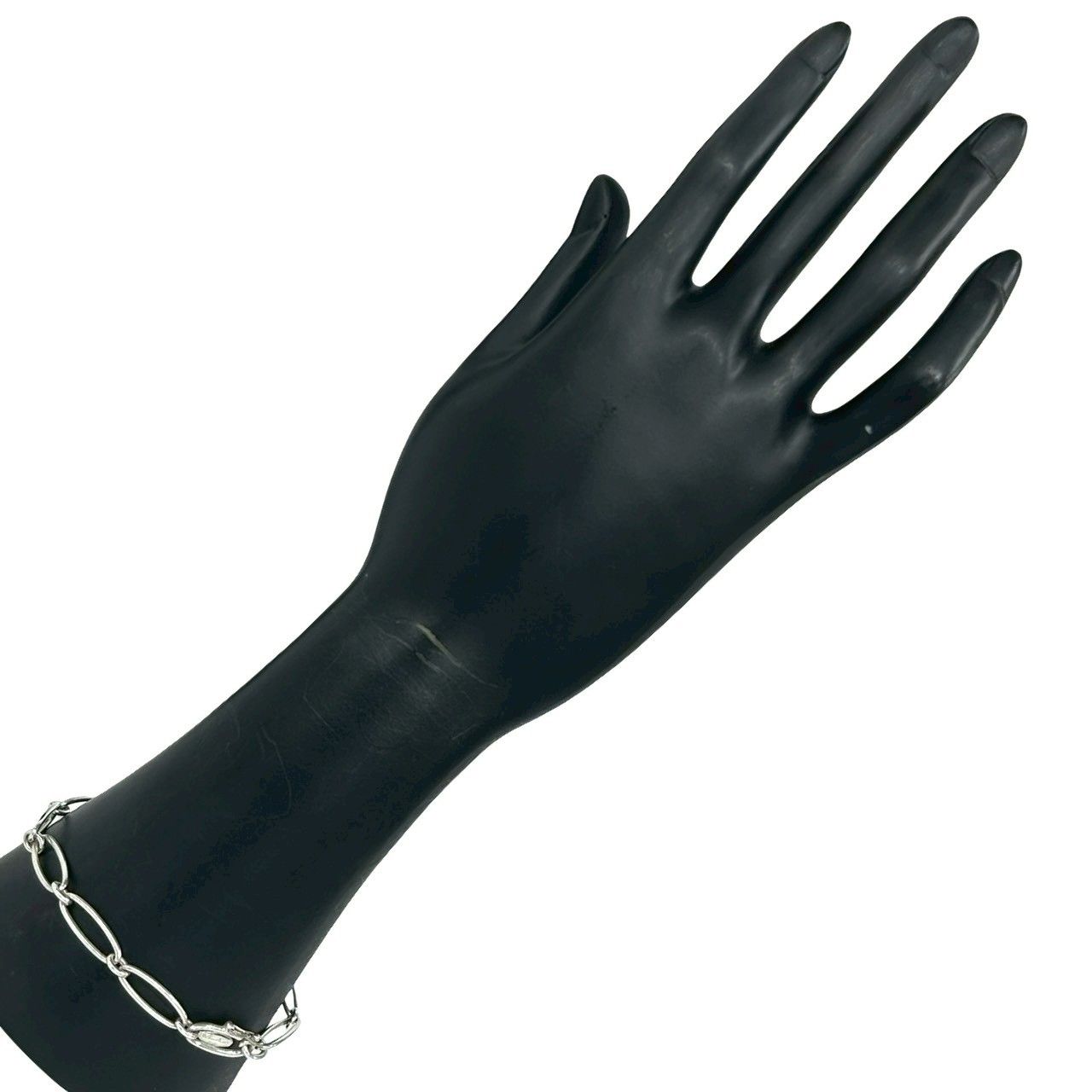 Tiffany & Co Vintage Over Roulis Neck Bracelet 925 Sterling Silver Chain Bangle — view 2
