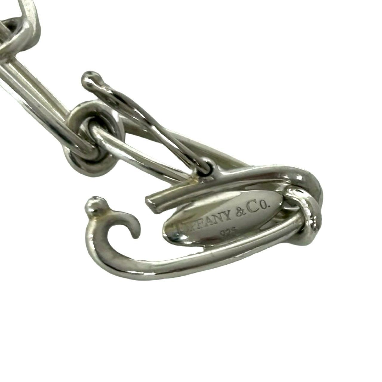 Tiffany & Co Vintage Over Roulis Neck Bracelet 925 Sterling Silver Chain Bangle — view 3