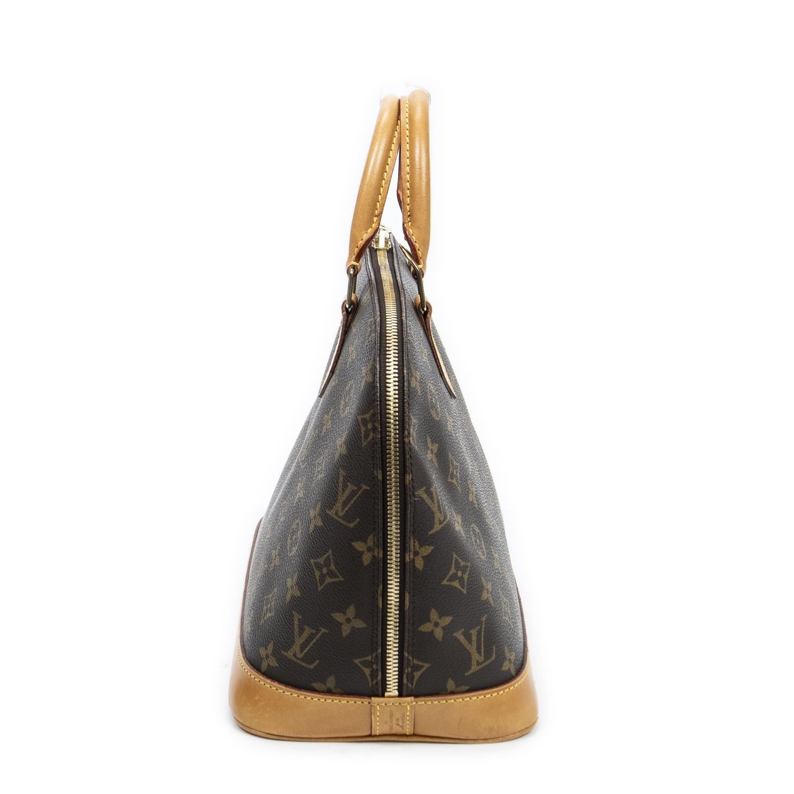 Louis Vuitton Alma Brown Monogram Canvas Handbag — view 4