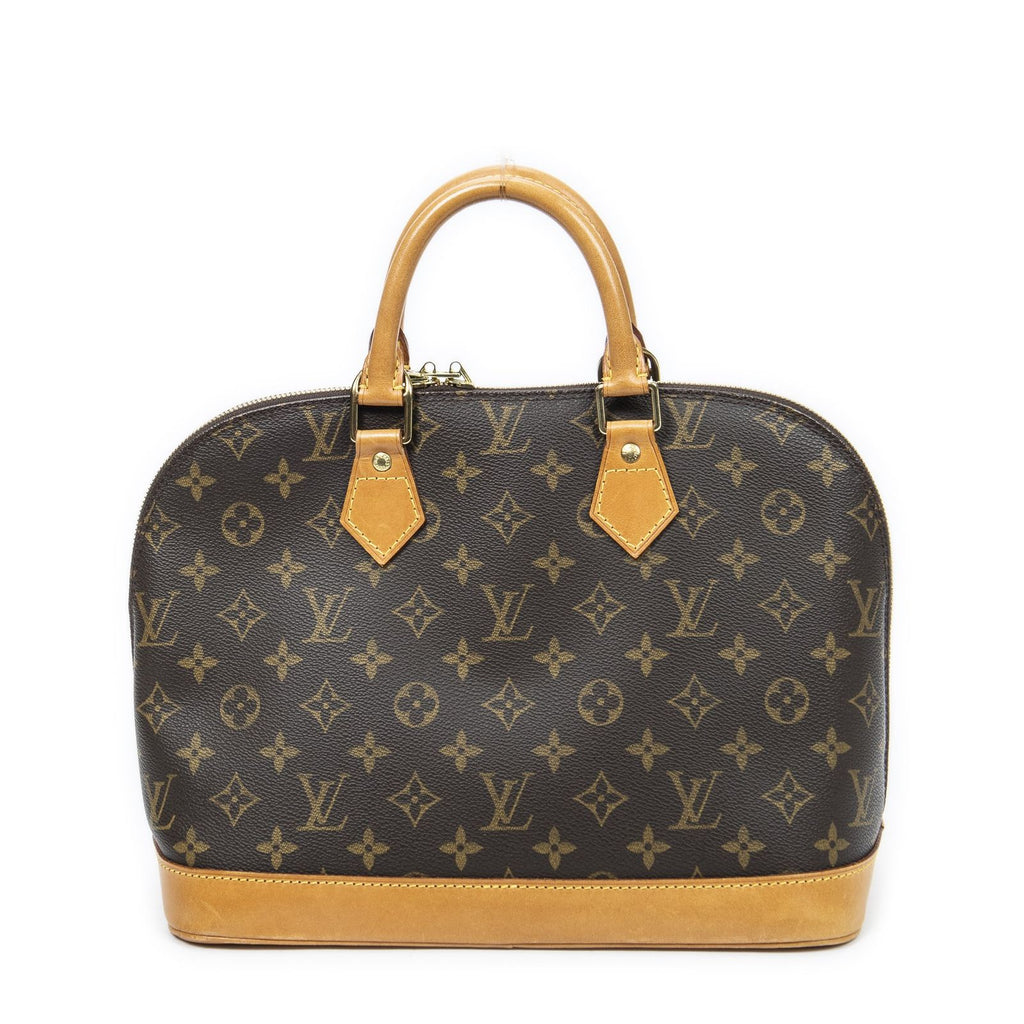 Louis Vuitton Alma Brown Monogram Canvas Handbag — view 5