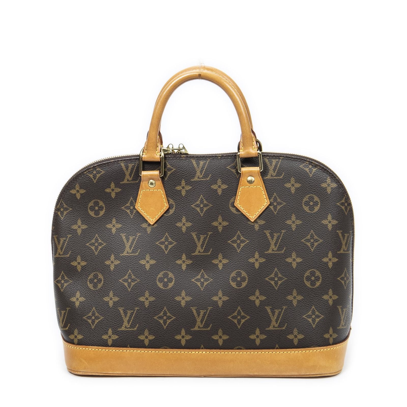 Louis Vuitton Alma Brown Monogram Canvas Handbag — view 5