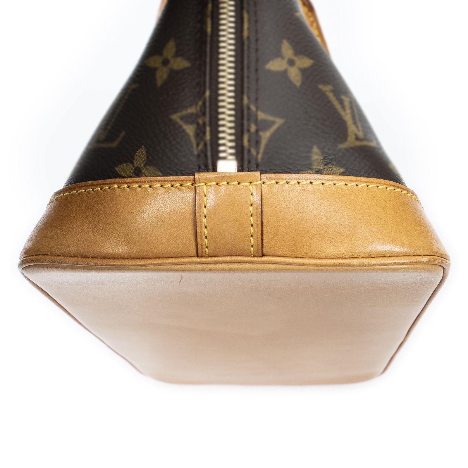 Louis Vuitton Alma Brown Monogram Canvas Handbag — view 8