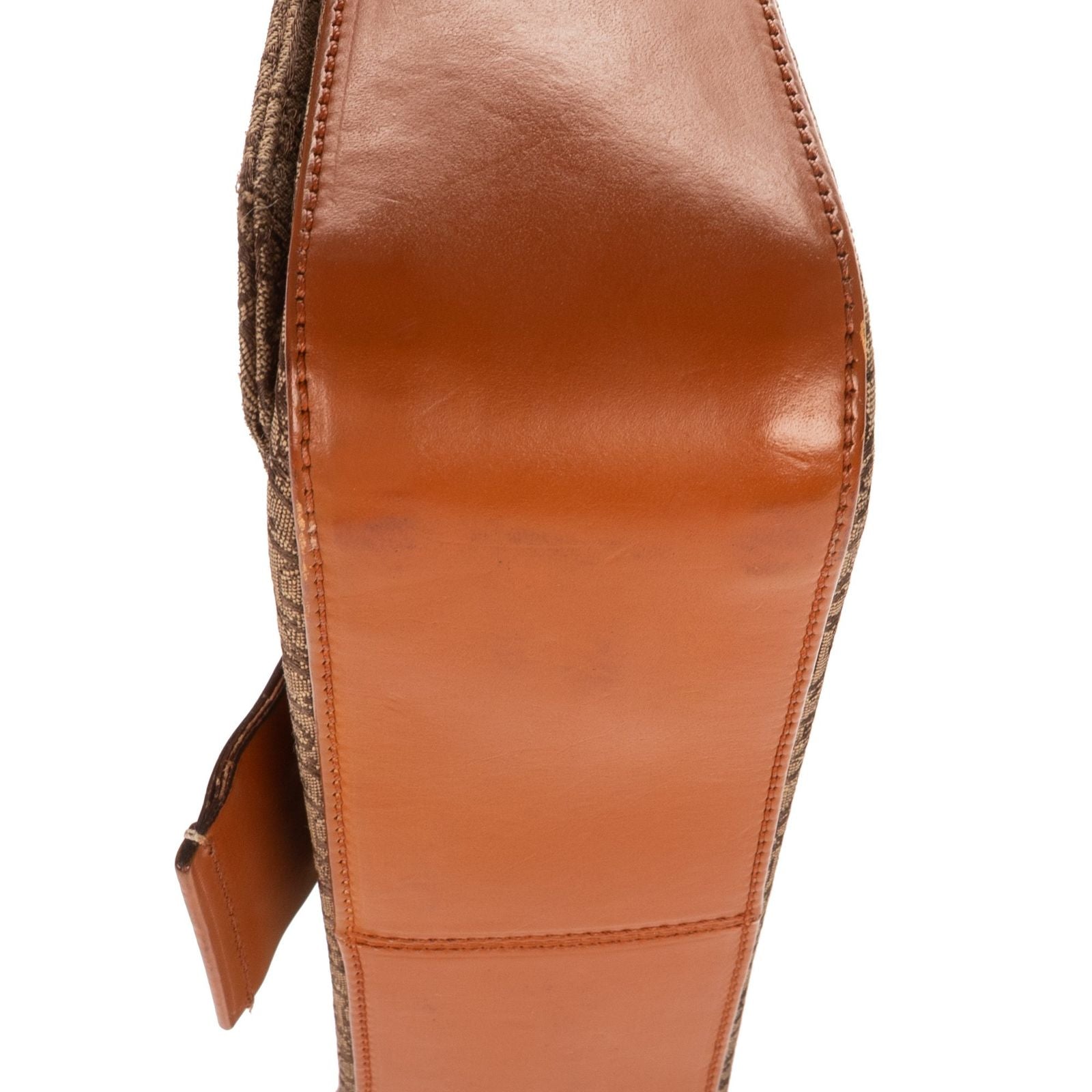 Dior Star Chain Crossbody Brown Beige Trotter Pattern Canvas — view 7