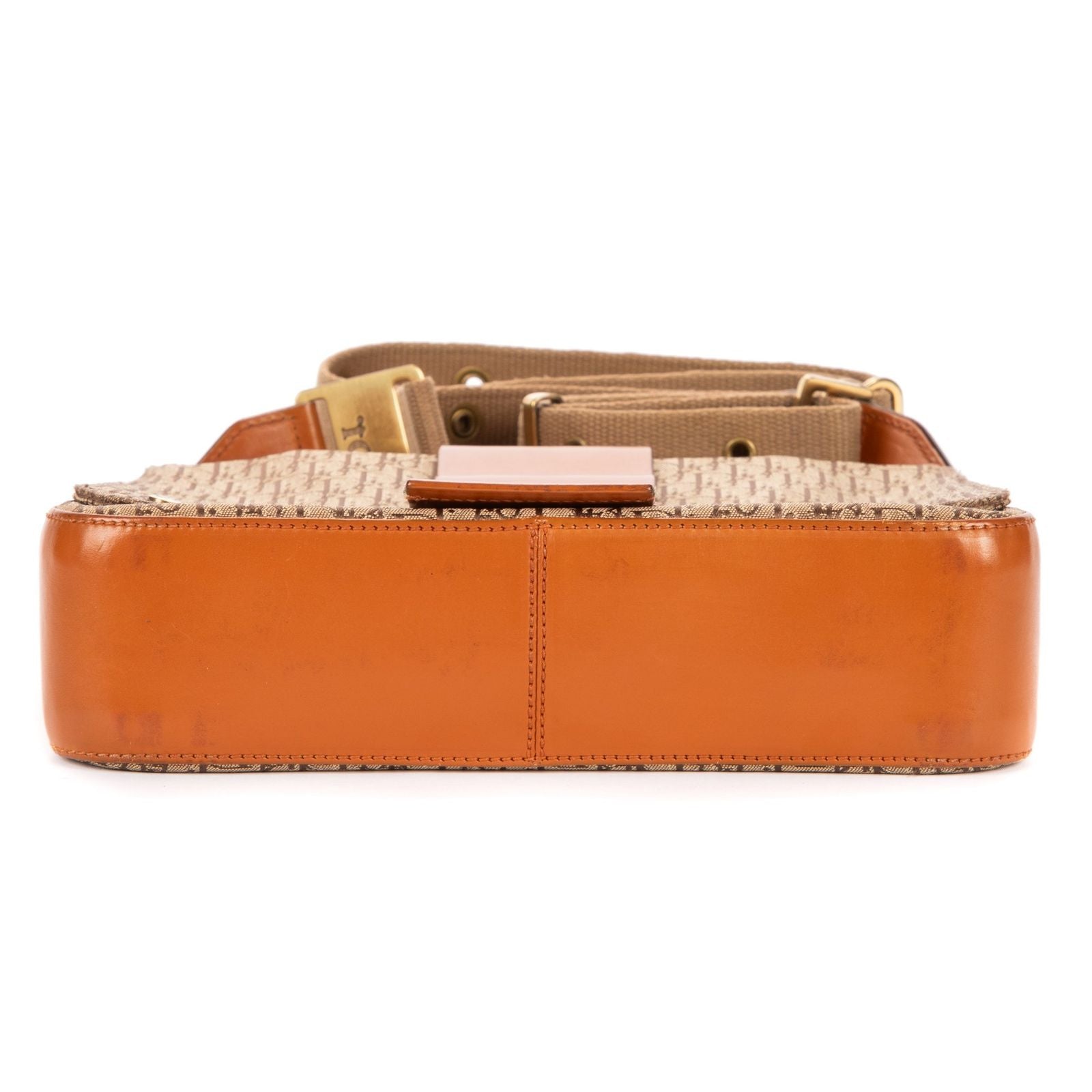 Dior Star Chain Crossbody Brown Beige Trotter Pattern Canvas — view 6