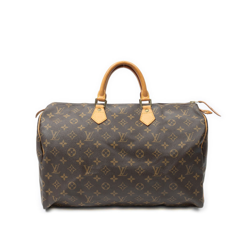Louis Vuitton Speedy Brown Monogram Canvas Handbag
