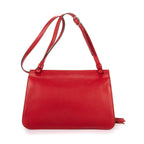Gucci Bamboo Tassel Daily Flap Red Gray Calfskin Leather — view 5