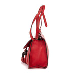 Gucci Bamboo Tassel Daily Flap Red Gray Calfskin Leather — view 3