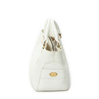 Celine Boogie Bag White Gray Calfskin Leather — view 4