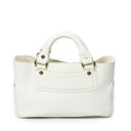 Celine Boogie Bag White Gray Calfskin Leather