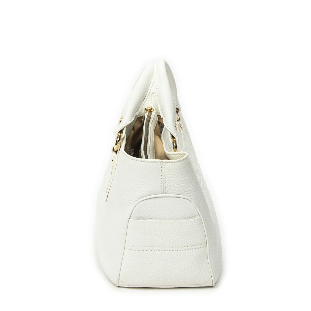 Celine Boogie Bag White Gray Calfskin Leather — view 3