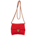 Prada Tessuto Crossbody Red Matelasse Nylon Canvas