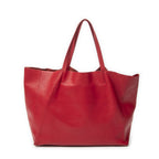 Celine Horizontal Cabas Tote Red Calfskin Leather — view 5