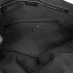 Fendi Small Double Zip Bowler Black Zucchino Canvas Messenger — view 9
