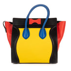 Celine Multicolor Luggage Red Yellow Black Blue Smooth Calfskin — view 5