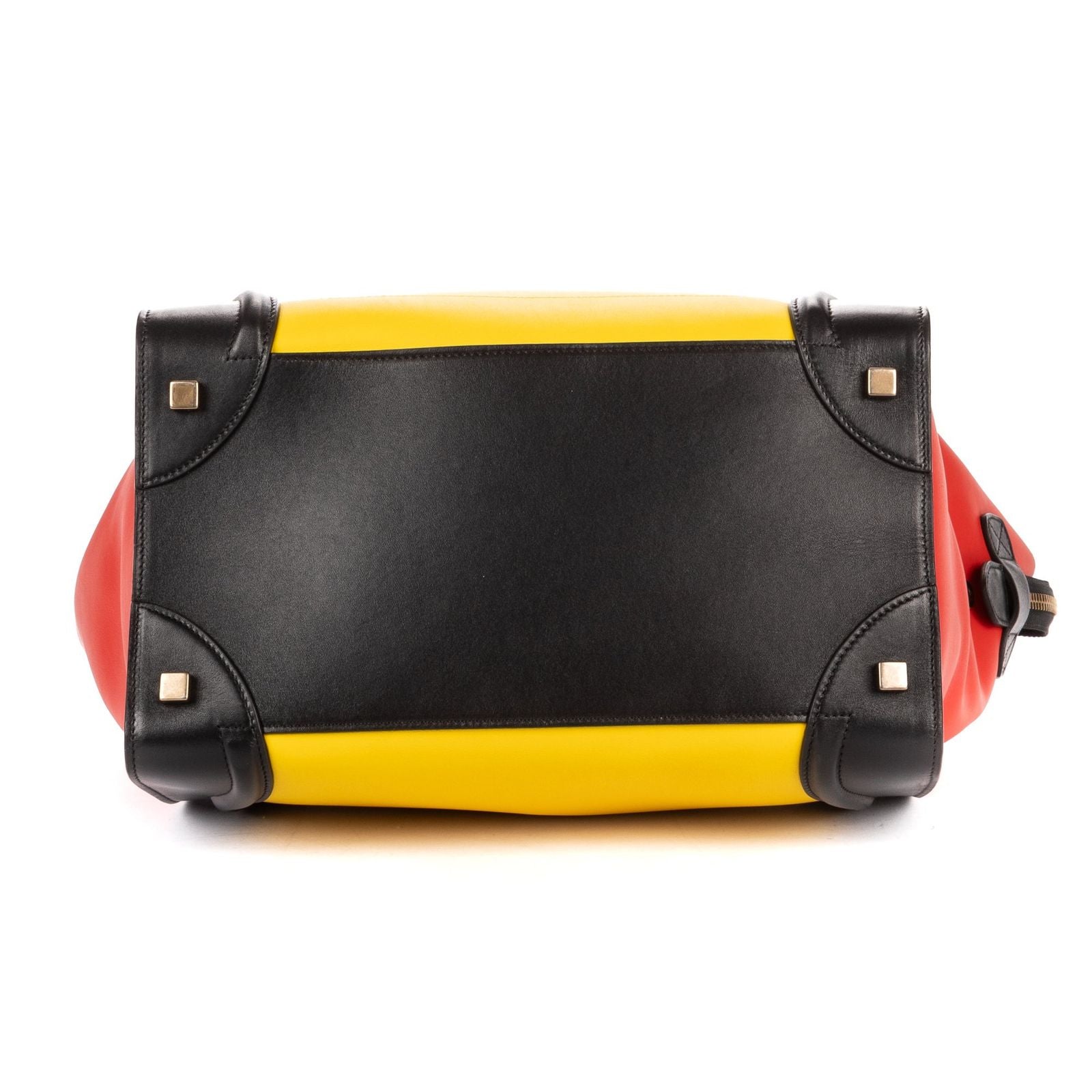 Celine Multicolor Luggage Red Yellow Black Blue Smooth Calfskin — view 6