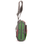 Gucci Two Way Jersey GG Backpack Green Red Gray Nylon — view 4