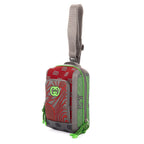 Gucci Two Way Jersey GG Backpack Green Red Gray Nylon — view 2